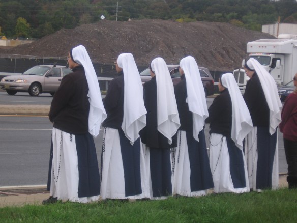 Sisters of Life on Rte. 59 (Life Chain 2012)