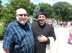 Fr. Kenneth Riello, of St. Theresa's in Staten Island,  and Deacon Fritz Kautz, of St. Paul's in Ramsey, N.J.  Deacon Kautz is co-chair of his parish's pro-life committee.