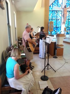 Mrs. and Mr. Peter Partridge and Monica and Eileen Peterson