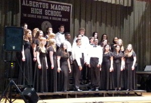 Veritas -- the Albertus Magnus Honor Choir -- performs at the Concert for Life