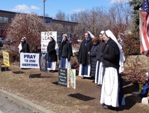 Day 20 -- March 24 -- The Sisters of Life come to pray
