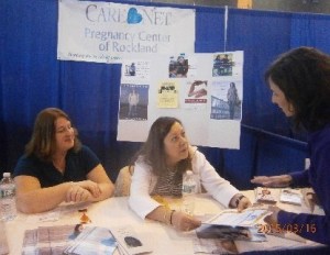 And a few booths away, there was Care-Net of Rockland County, offering our youth quite a different message.