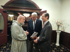 Fr. Apostoli, Richard Bruno, and Chris Bell 